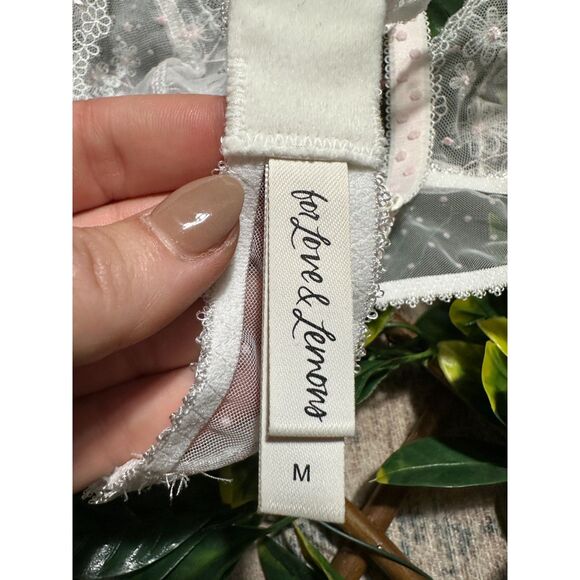For Love and Lemons Daisy Lace Bralette Size Medium - Picture 3 of 3